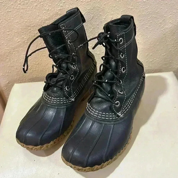 L.L. Bean leather rain boots - Picture 1 of 9